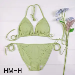 BI65 Grosir Bikini ikat Motif / Polos Ukuran Free size Minimal 6set