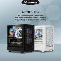 Gambar FPMAX AirMesh G2- Tempered Glass Compact Mini m-ATX Computer Case - Black dari Duta Mandiri Infokom Kota Administrasi Jakarta Pusat 1 Tokopedia