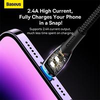 Gambar KABEL USB-A TO LIGHTNING IPHONE BASEUS GLIMMER 2,4A FAST CHARGING DATA CABLE QUICK CHARGE dari btgcom Kota Denpasar 5 Tokopedia