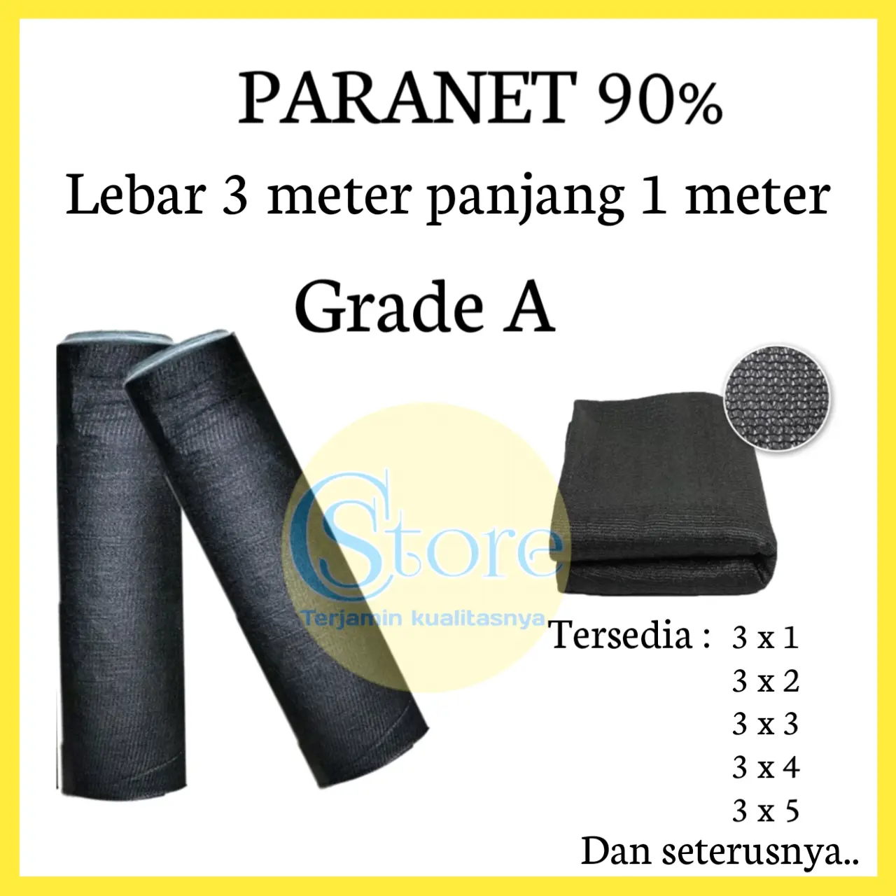 Paranet 90% Lebar 3 meter Eceran per meter