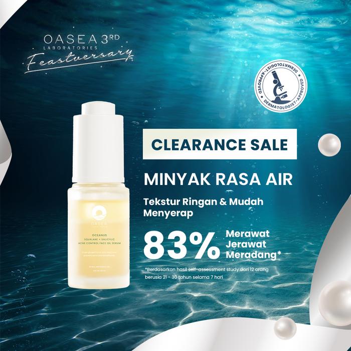 Gambar Oasea Oceanus Squalane + Salicylic Acne Control Face Oil Serum dari Oasea Laboratories Kab. Sleman Tokopedia
