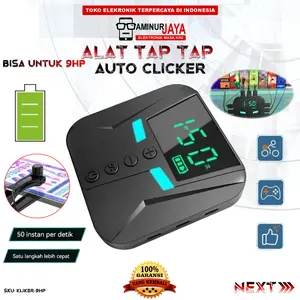 AMINURJAYA KLIKER-MT Auto Clicker USB Tap Layar Smartphone Multifunction Screen Tapper Otomatis HP Praktis