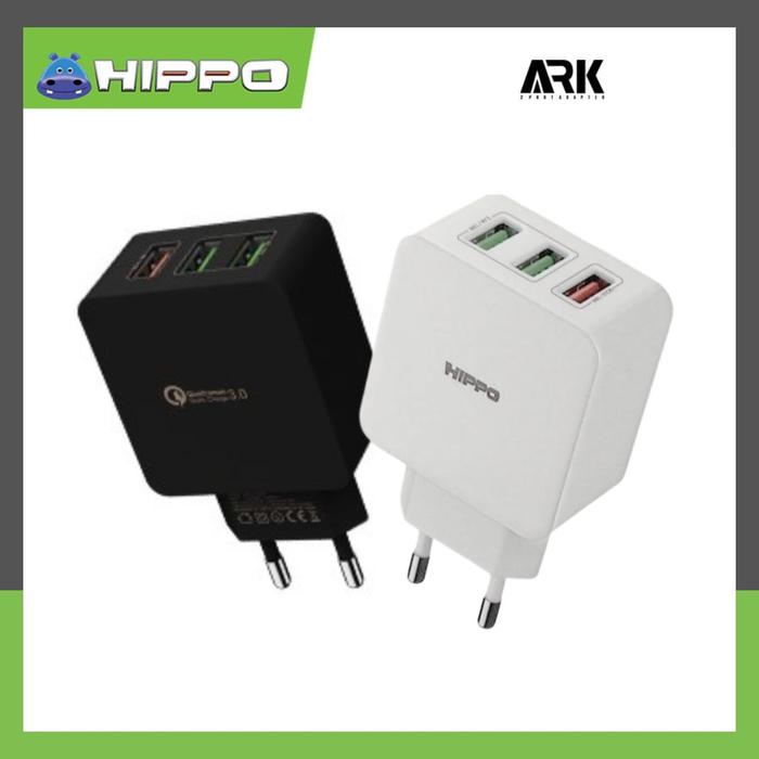 Gambar Hippo Ark 3 Adaptor Charger Quick Charge 3.0 TOTAL 30 W 3 port USB dari Hippo Official Yogyakarta Kota Yogyakarta Tokopedia