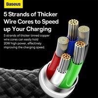 Gambar KABEL USB TYPE-C TO LIGHTNING IPHONE BASEUS GLIMMER 20W FAST CHARGING 100CM QUICK CHARGE DATA CABLE dari btgcom Kota Denpasar 3 Tokopedia