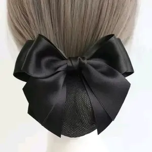 Harnet Jepit Otomatis Hairnet Pita Cepol Rambut Spg Pramugari Hitam