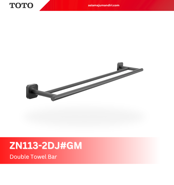 Gambar ZANRU Double Towel Bar | Gantungan Handuk - Gantungan Baju Zanru ZN113-2DJ - CHROME dari PT ASIA MAJU MANDIRI Kota Medan 5 Tokopedia
