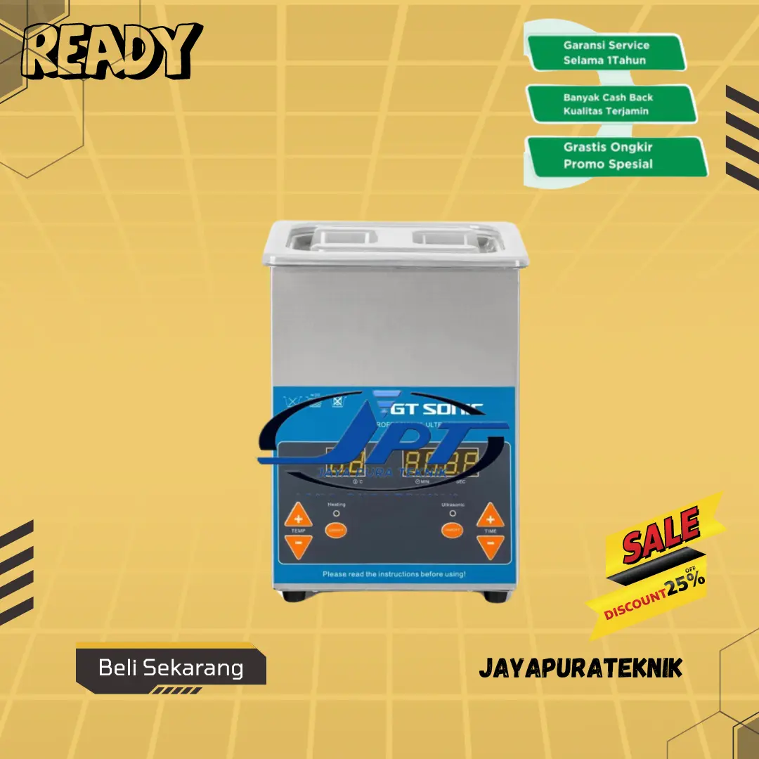Ultrasonic Cleaner 2 Liter GT Sonic 2L Digital Pembersih Ultrasonik