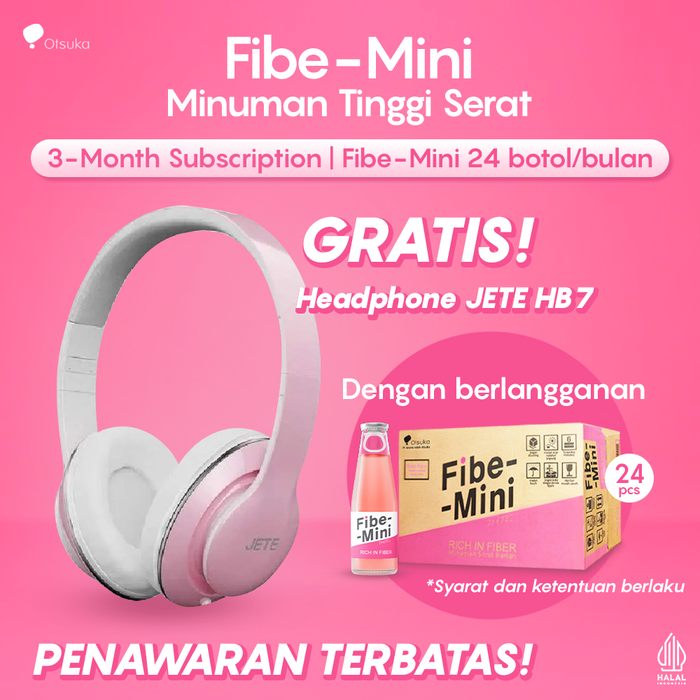 Fibe Promo Code Promo FIBE MINI 100 ml - 24 Botol FREE JETE HB 7 [Subscription 3 Months ...