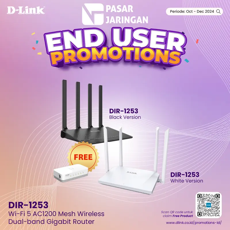 D-LINK DIR-1253 AC1200 MU-MIMO MESH Wireless Gigabit Router Dual Band 3