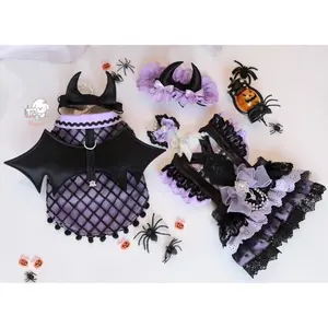 Fluffytail Vampie Couple Pet Harness Outfit Halloween Collection UNIQUE DESIGN ~ Super Cute