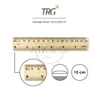 Gambar TRG Wooden Ruler 15 cm RLW-15 - Penggaris Mistar Kayu 15cm TRG dari ATK & Co Kota Bandung 1 Tokopedia