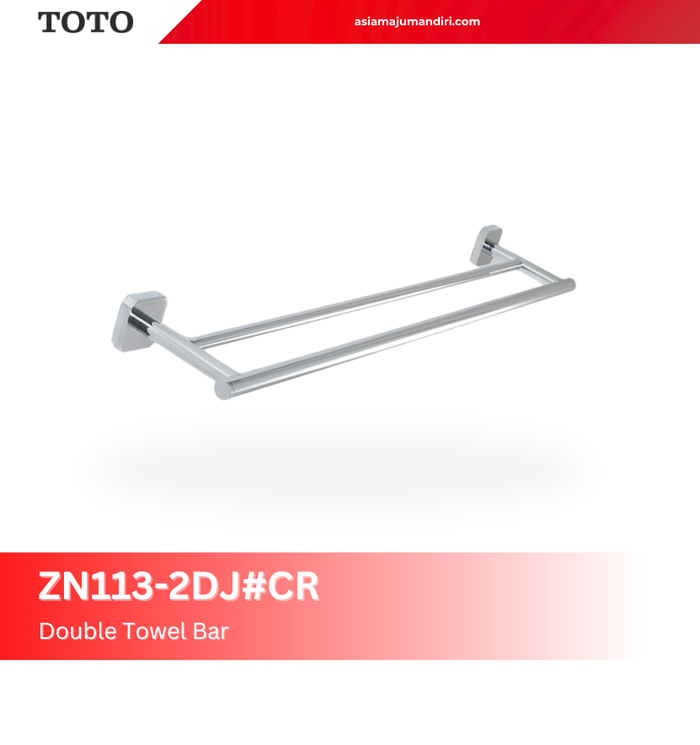 Gambar ZANRU Double Towel Bar | Gantungan Handuk - Gantungan Baju Zanru ZN113-2DJ - CHROME dari PT ASIA MAJU MANDIRI Kota Medan 4 Tokopedia
