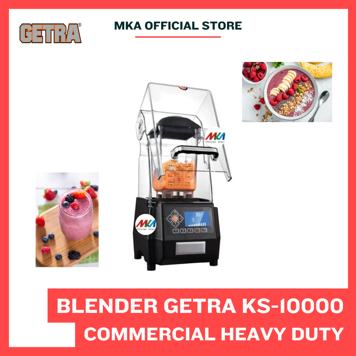 Gambar Blender Smoothies Commercial Heavy Duty GETRA KS-10000 / KS10000 / Pro Commercial For Smoothies Ice Machine dari MEGATRONIC_NEW Kota Administrasi Jakarta Barat Tokopedia