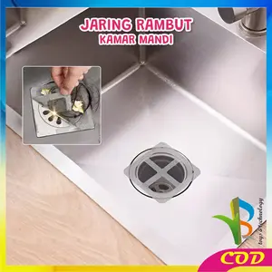 [COD] RB C1085 Sticker Jaring Rambut Floor Drain Kamar Mandi Serbaguna / Stiker Penutup Saringan Air Anti Mampet Tempelan Jaring Kawat Nyamuk