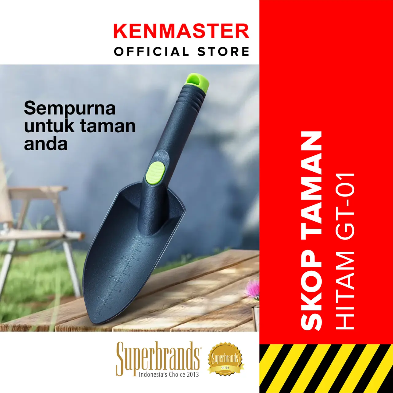 Kenmaster Alat Kebun - Sekop Hitam Plastik / Skop Berkebun / Garden Tool / Sekop Berkebun / Garden Tools / Alat Berkebun - GARD017