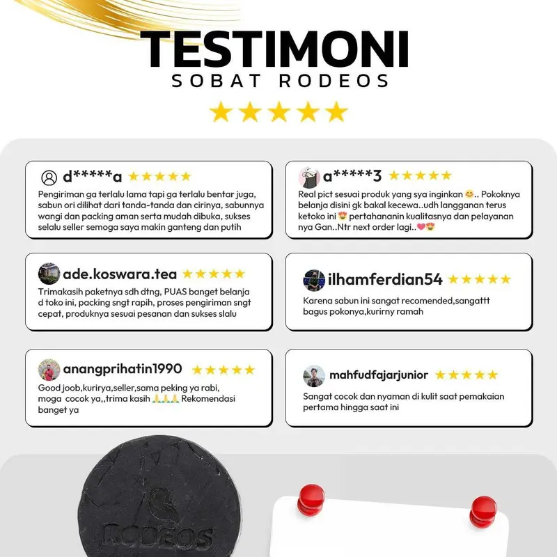 RODEOS CHARCOAL SOAP | Rodeosmen Sabun Wajah Pria Anti Acne Flek Hitam 6