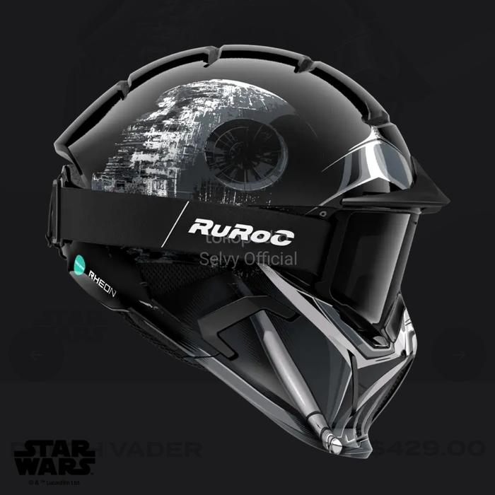 Jual RUROC RG2-DX Hybrid Shell Constract Removable Mask Google Helm ...