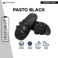Gambar Sandal Pria Casual Selop Sendal Slop Slide Kasual Ori ARF PASTO BLACK - Black (Hitam), 39 dari Sepatulokalid Kab. Bandung 1 Tokopedia