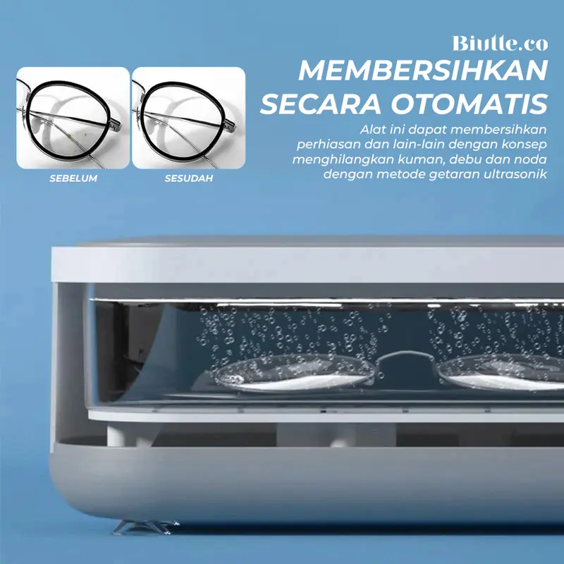Mesin Pembersih Kacamata Perhiasan Otomatis Ultrasonic Cleaner 4
