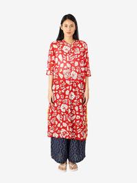 Gambar Baju Panjang "Flora" Merah Positif - SM dari Sejauh Mata Memandang Kota Administrasi Jakarta Selatan 2 Tokopedia