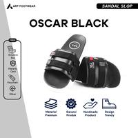 Gambar Sandal Pria Casual Selop Sendal Slop Slide Kasual Ori ARF OSCAR BLACK - Hitam, 40 dari Sepatulokalid Kab. Bandung 1 Tokopedia