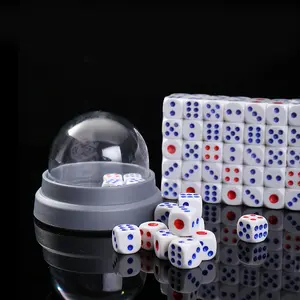 100pcs Dadu Plastik Kualitas Tinggi / Dadu 12mm 14mm