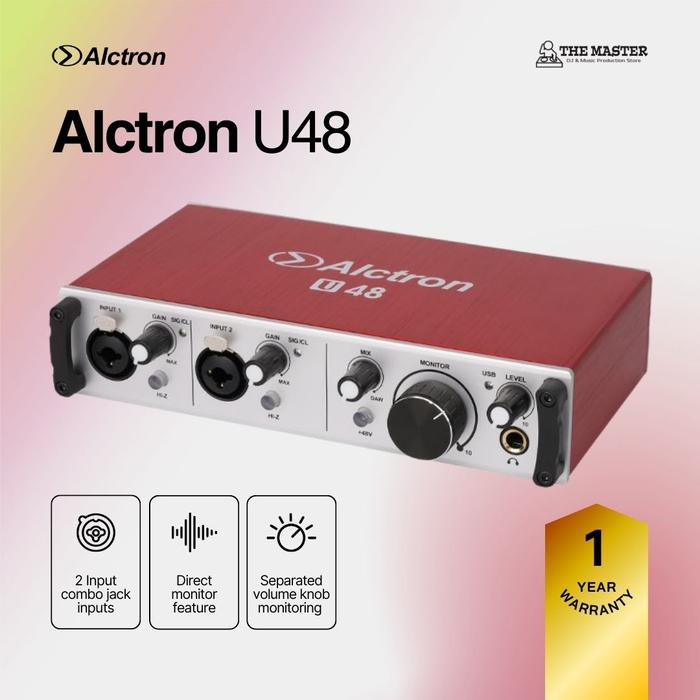 Gambar [Ready Stock] Alctron U48 | U 48 USB Audio Interface dari The Master DJ Store Kota Surabaya Tokopedia