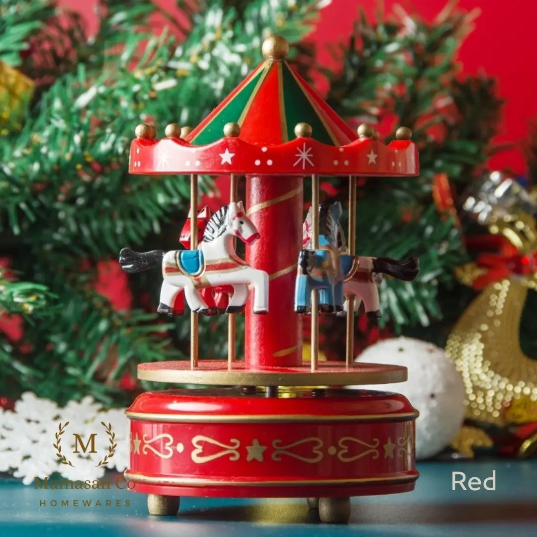 Christmas Carousel Music Box Decoration | Dekorasi Kotak Musik Natal CMH0065