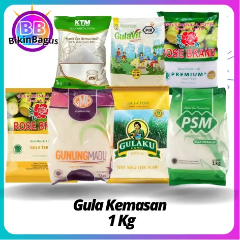 Gula Vit 1 kg Gula pasir gulavit Kemasan 1 Kg Manis Pemanis