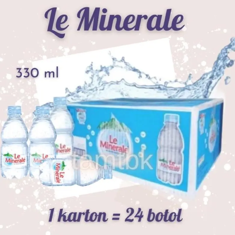 Le minerale / leminerale air mineral 330ml 1 karton (24 botol) 0