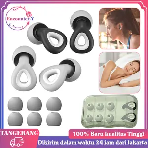 Ear Plug Peredam Suara Silicone Earplug Sleep Earplugs Universal Ear Plugs Dengan Kepala Pengganti