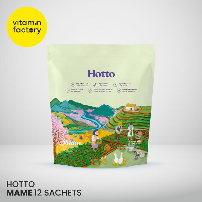 Gambar Hotto Mame Protein Multigrain Pouch with Edamame 12 Sachet dari Vitamin Factory Kota Surabaya Tokopedia