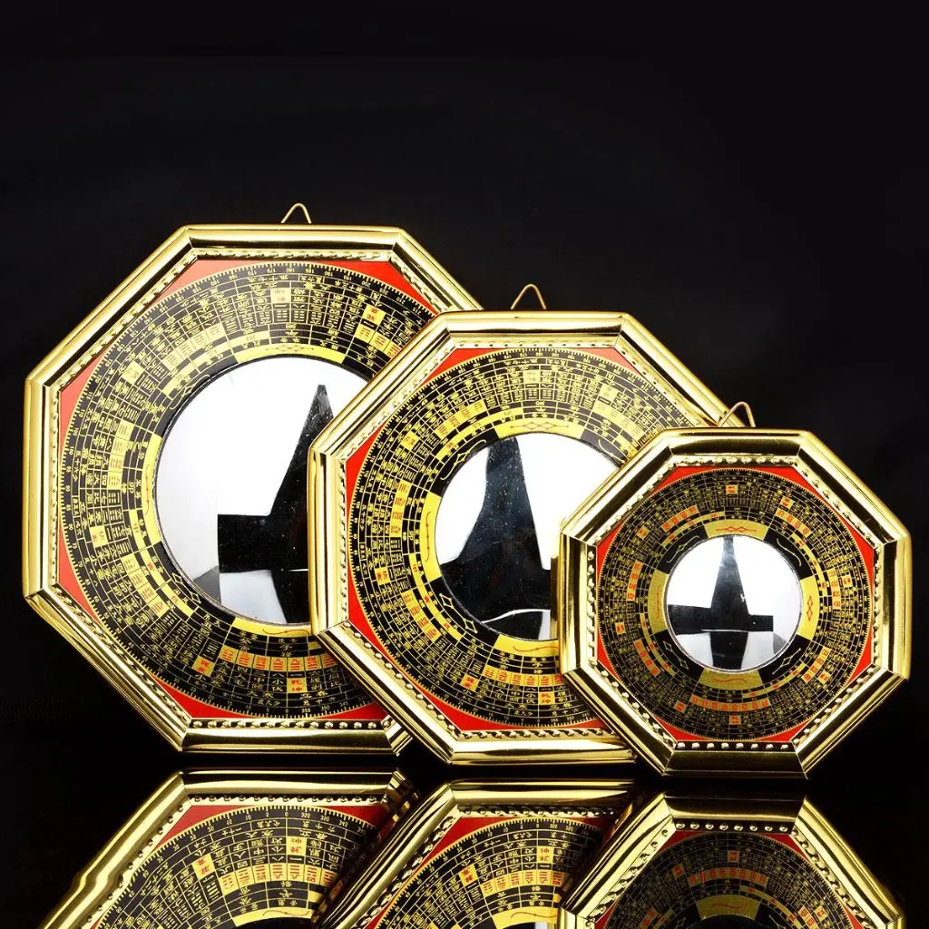 cermin fengshui Pat Kwa - Ba Gua - Pat Kua cembung penangkal energy negatif / cekung pengumpul energy positif - cermin rejeki