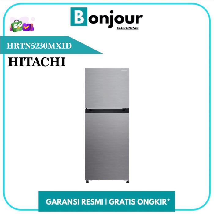 Gambar Hitachi HRTN5230MXID Kulkas Hitachi 2 Pintu Inverter Compressor 210 Liter [RESMI] dari Bonjour Electronic Official Kota Depok Tokopedia