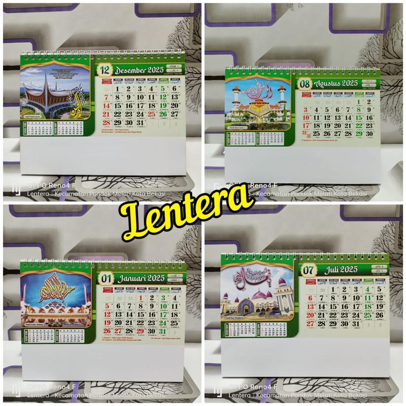 kalender meja standar 2025 2