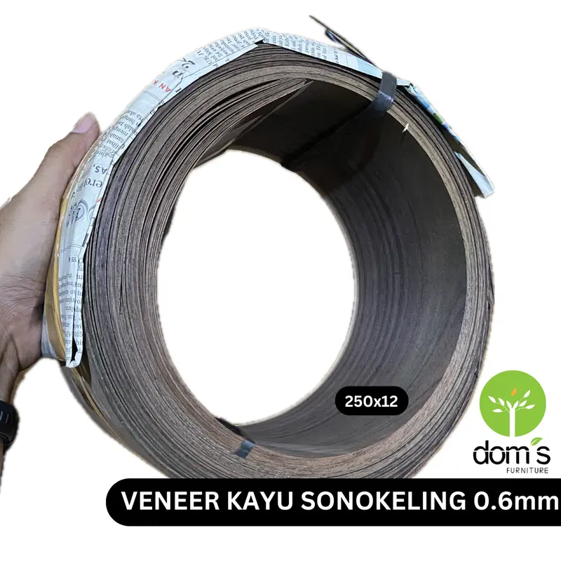 Dom's Wood Veneer/Veneer Kayu Sonokeling 0.6mm Bahan Kayu Asli DIY 2
