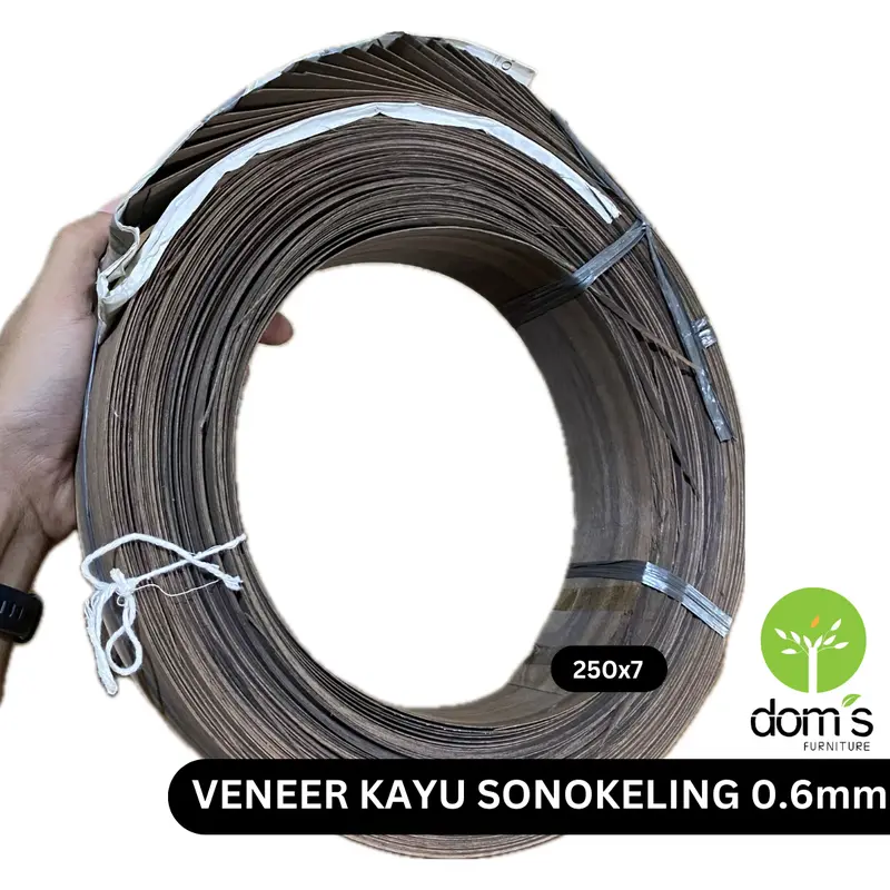 Dom's Wood Veneer/Veneer Kayu Sonokeling 0.6mm Bahan Kayu Asli DIY 1