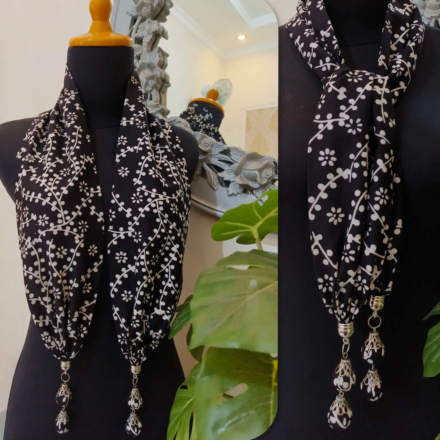kalung batik / mini syal batik modern ethnik