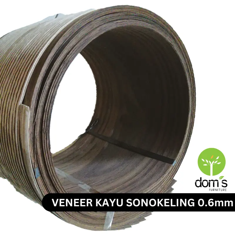 Dom's Wood Veneer/Veneer Kayu Sonokeling 0.6mm Bahan Kayu Asli DIY 0