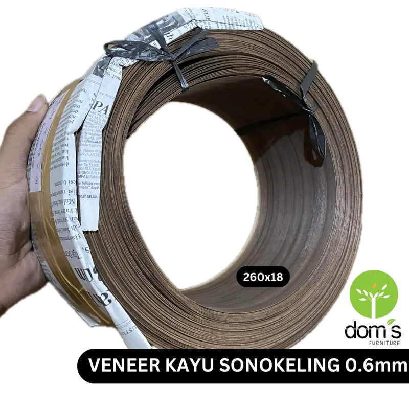 Dom's Wood Veneer/Veneer Kayu Sonokeling 0.6mm Bahan Kayu Asli DIY 3