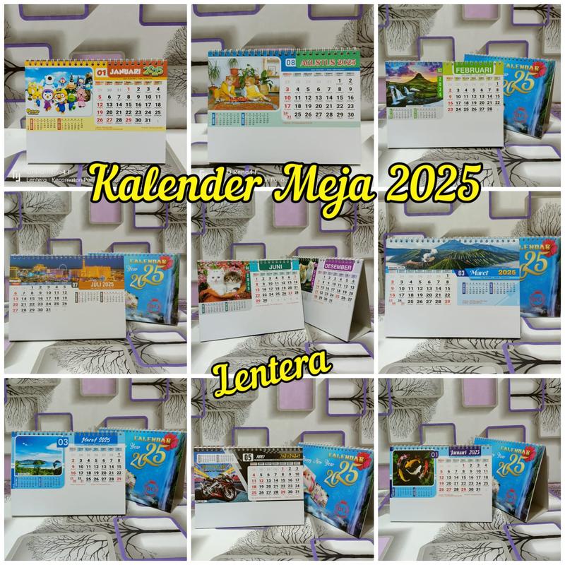 kalender meja standar 2025 0