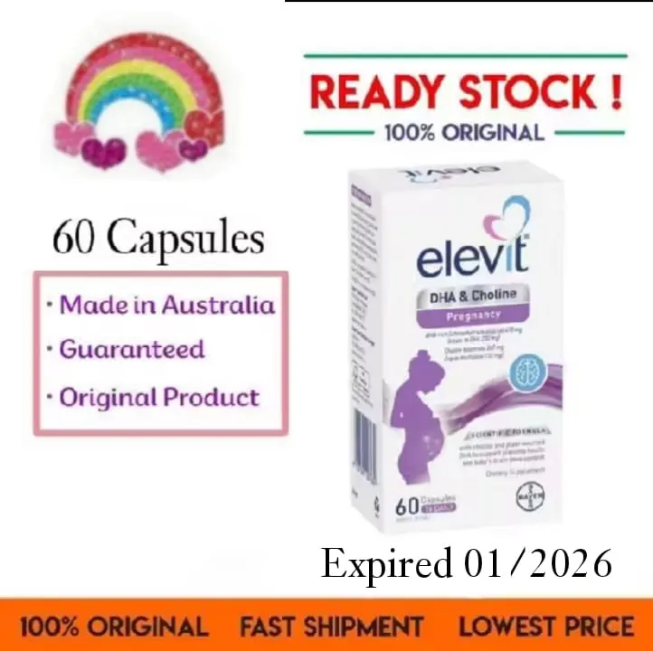 Elevit DHA pregnancy and breastfeeding 60 capsules - Shop | Tokopedia