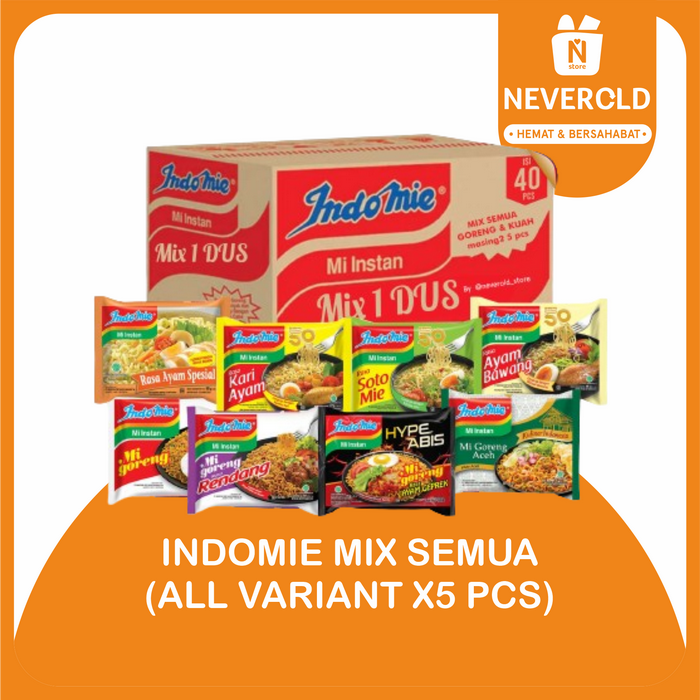 Promo Indomie Mie Instan Bisa Mix 1 Dus isi 40 - KARI AYAM, 1 DUS