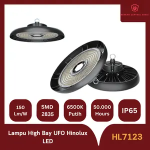 Lampu High Bay Hinolux 100 150 200 Watt LED UFO Industri IP65 SNI HL7123