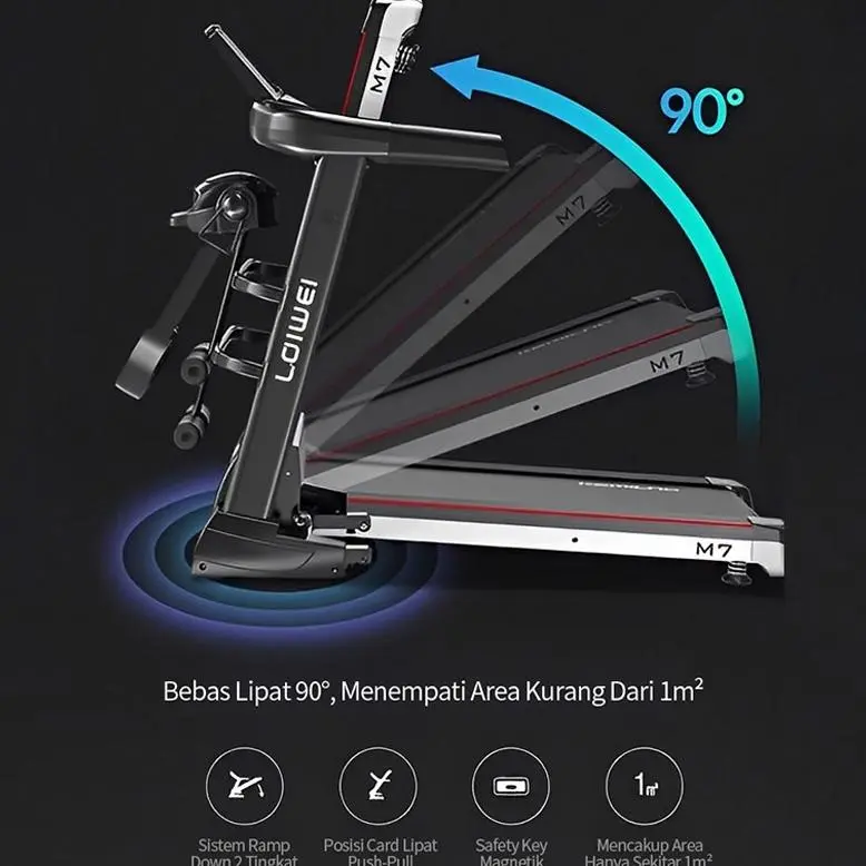 Tercepat Treadmill Listrik/Treadmill Elektrik/Treadmil/Treadmill rumah tangga listrik kecil lipat multifungsi JF CABANG SURABAYA Terviral 3