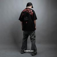 Gambar KREMLIN T-Shirt Oversized Relaxed Fit Black HD - Agony - M dari Kremlin Clothing Kota Bandung 5 Tokopedia
