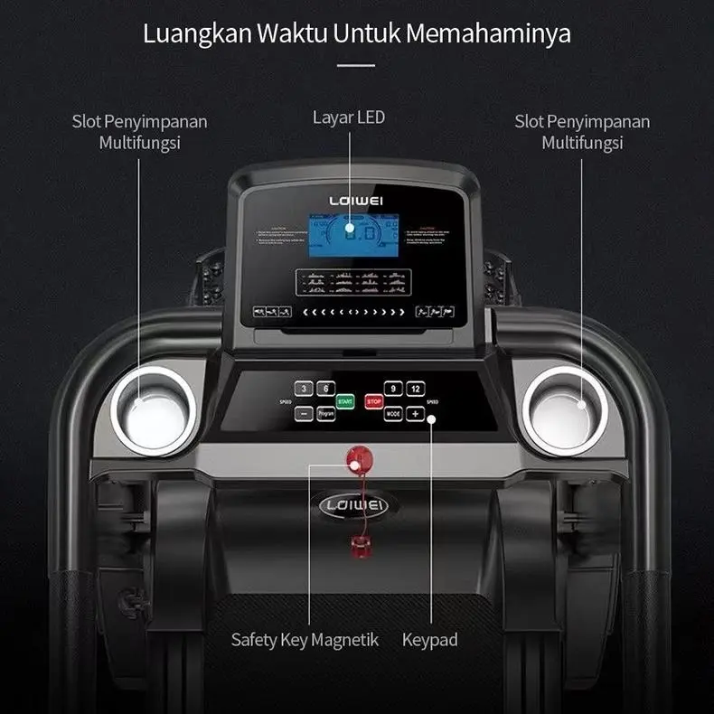Tercepat Treadmill Listrik/Treadmill Elektrik/Treadmil/Treadmill rumah tangga listrik kecil lipat multifungsi JF CABANG SURABAYA Terviral 0