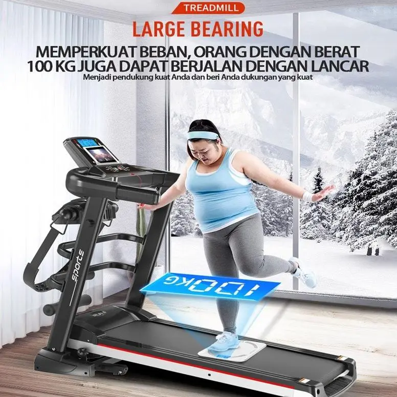 Tercepat Treadmill Listrik/Treadmill Elektrik/Treadmil/Treadmill rumah tangga listrik kecil lipat multifungsi JF CABANG SURABAYA Terviral 1