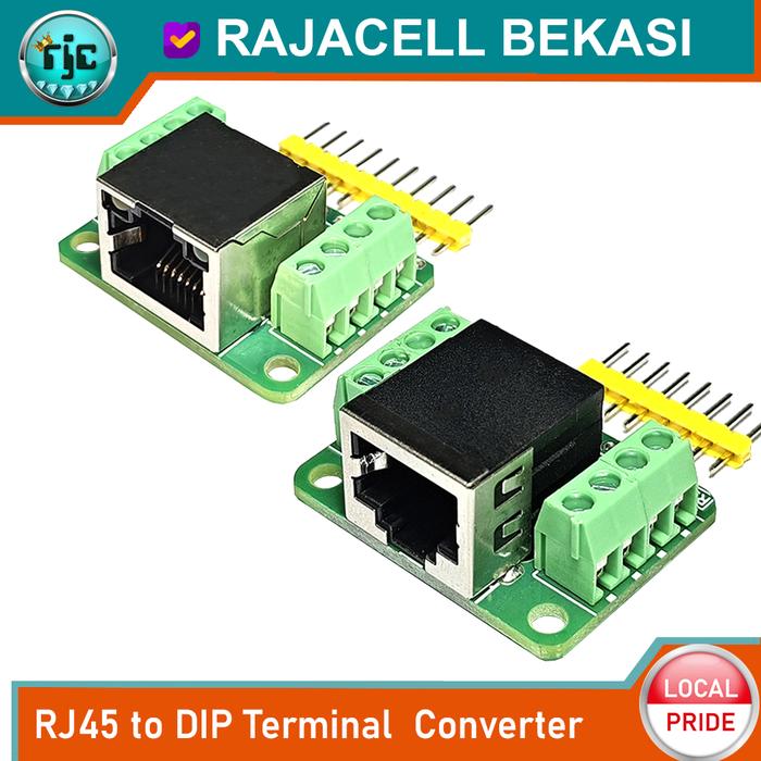 Jual RJ45 to DIP Terminal Adapter Converter Port LAN Ethernet Breakout ...