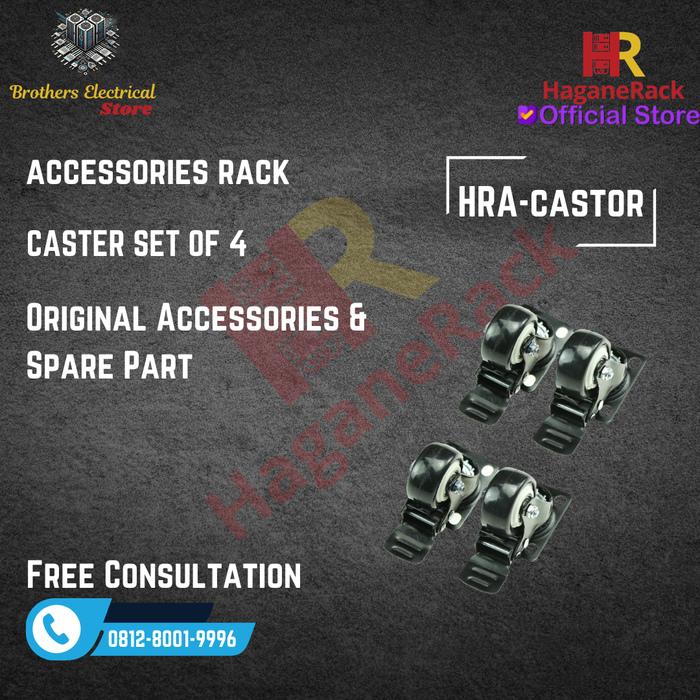 Jual HRA-CASTOR - HaganeRack -ACCESSORIES RACK SERVER - Jakarta Barat ...